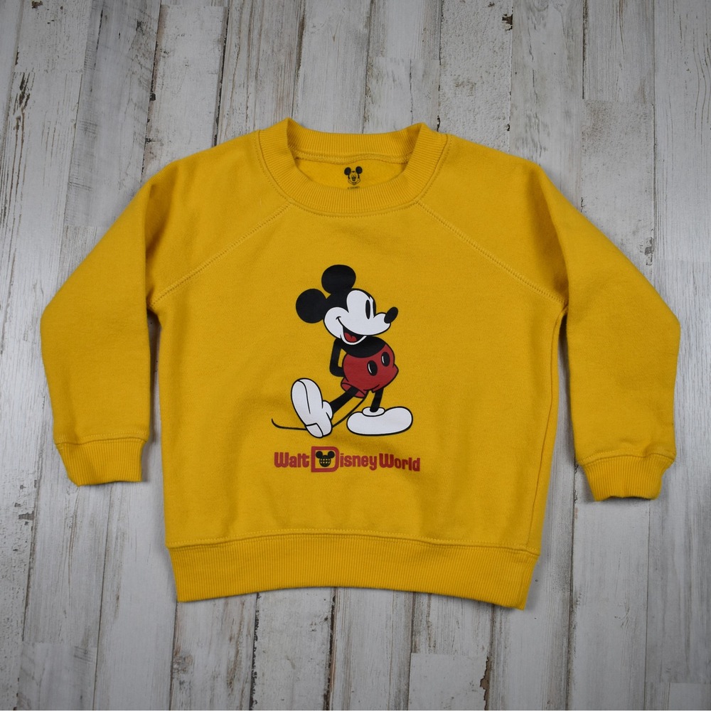 Disney Baby Mickey Mouse Sweatshirt Yellow 18-24M Pullover Walt Disney World